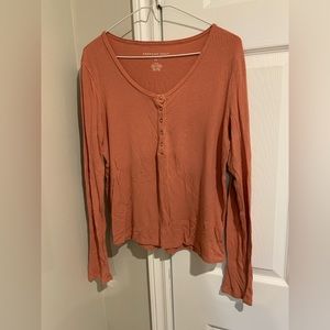American Eagle Soft and Sexy Long sleeve Button Shirt